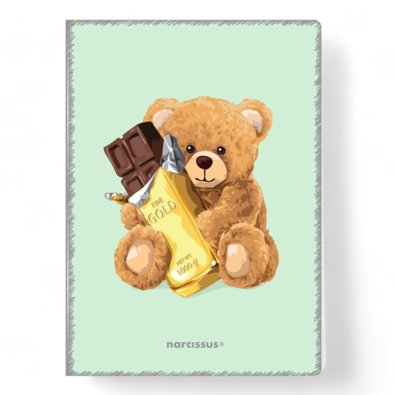 Zeszyt A4/32k kratka PP Narcissus Teddies Sztuka Rodzinna
